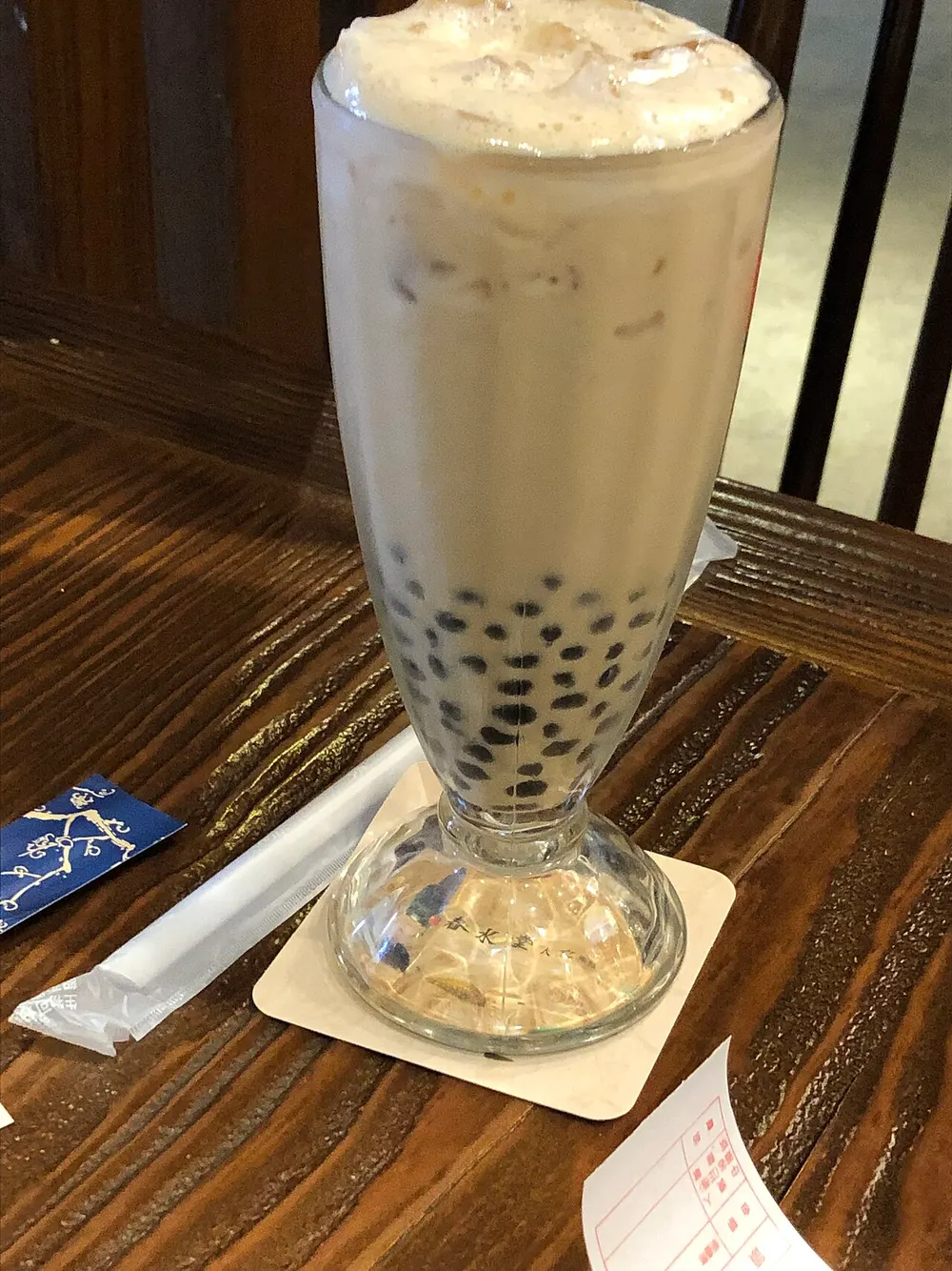 Bubble tea — milk tea with chewy tapioca pearls, at its Chun Shui Tang birthplace