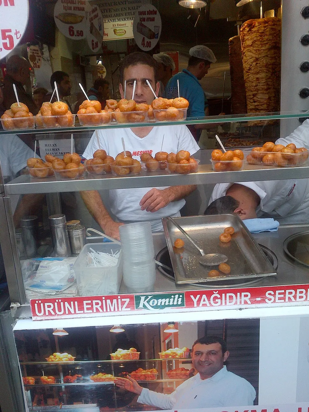 Lokma — bite-size fried dough balls soaked in sweet syrup