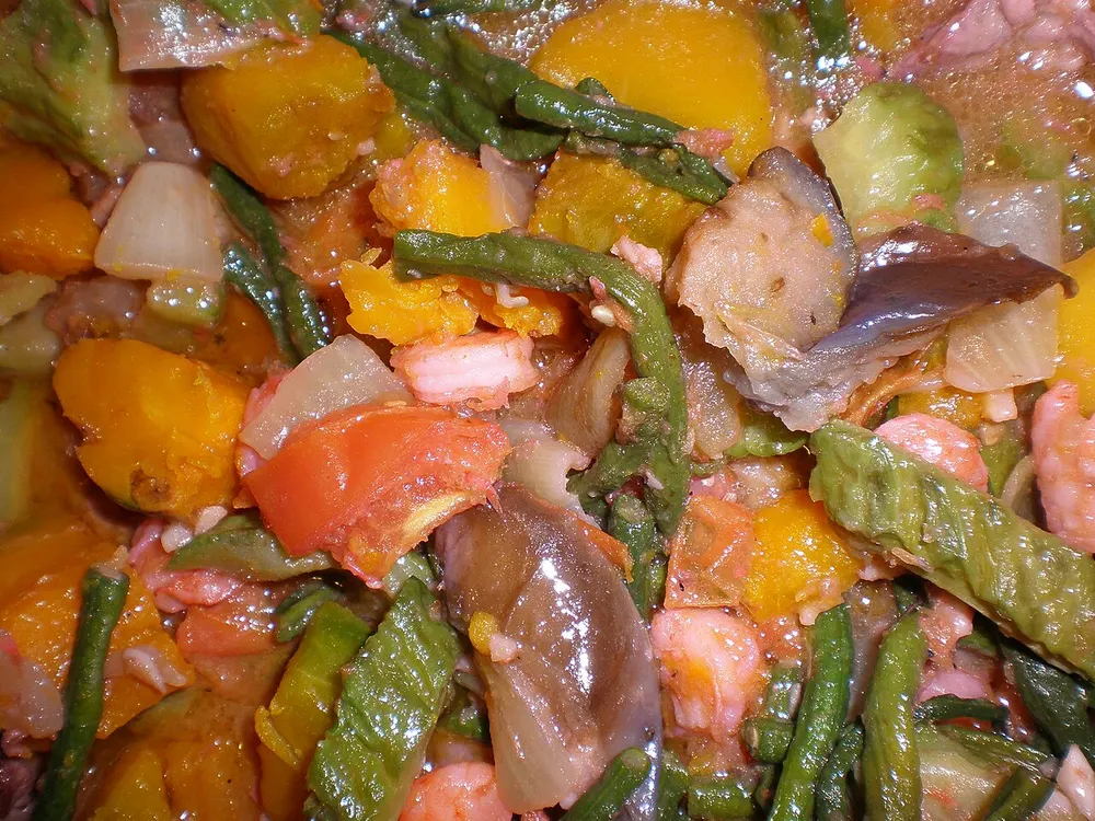Pinakbet — Ilocano mixed vegetables stewed in fermented fish sauce